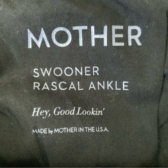 MOTHER Jeans Swooner Rascal Ankle High-Rise Straight Leg Crop Dark Blue Size 30 - Picture 12 of 13